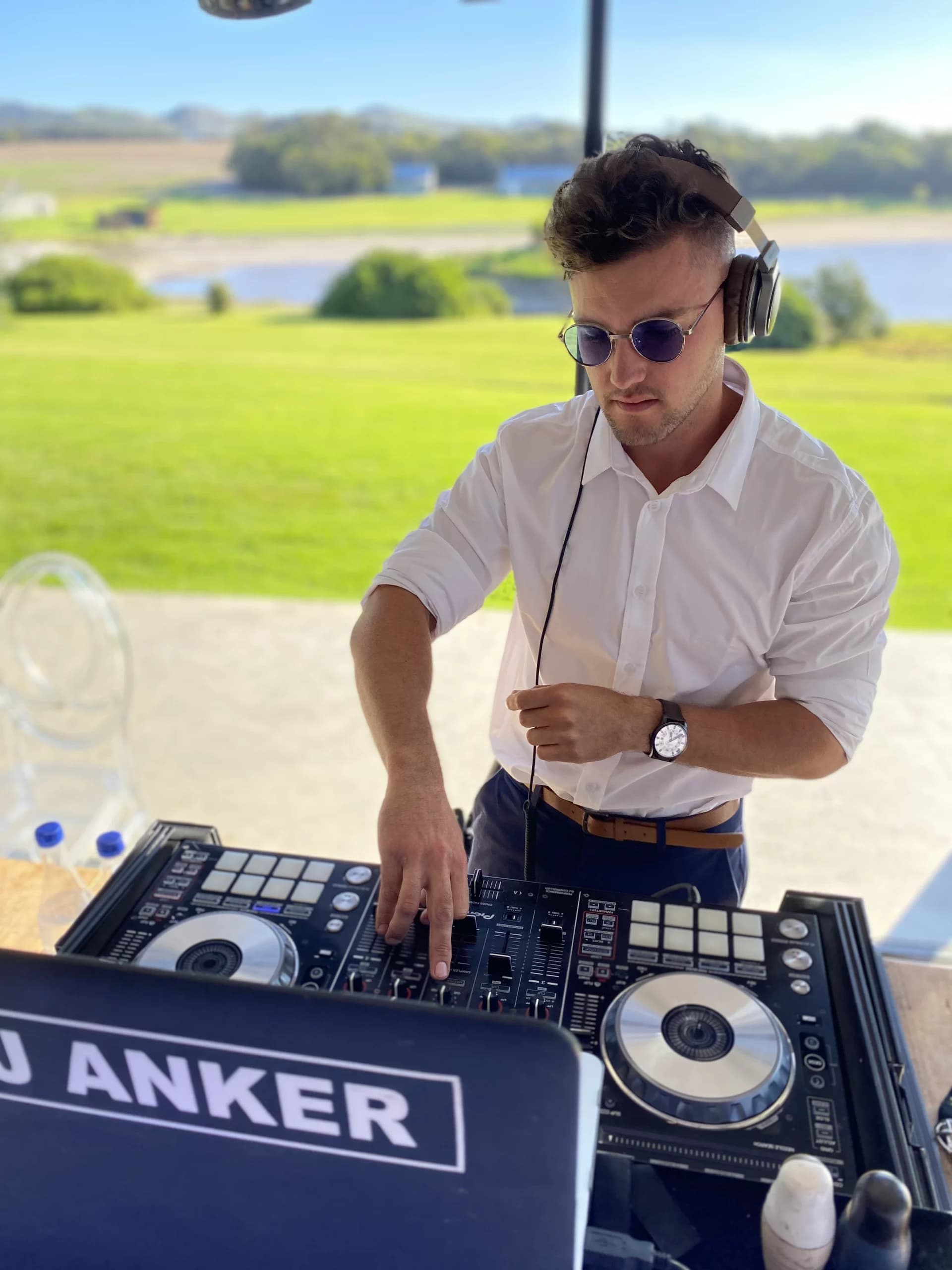 DJ Anker behind the decks, Western Cape